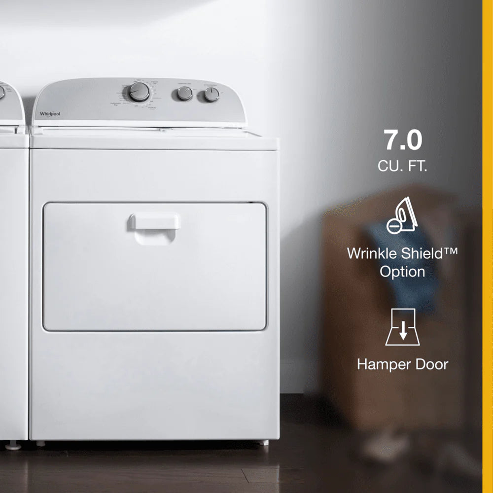 7.0 Cu Ft Top Load Electric Dryer White I2791