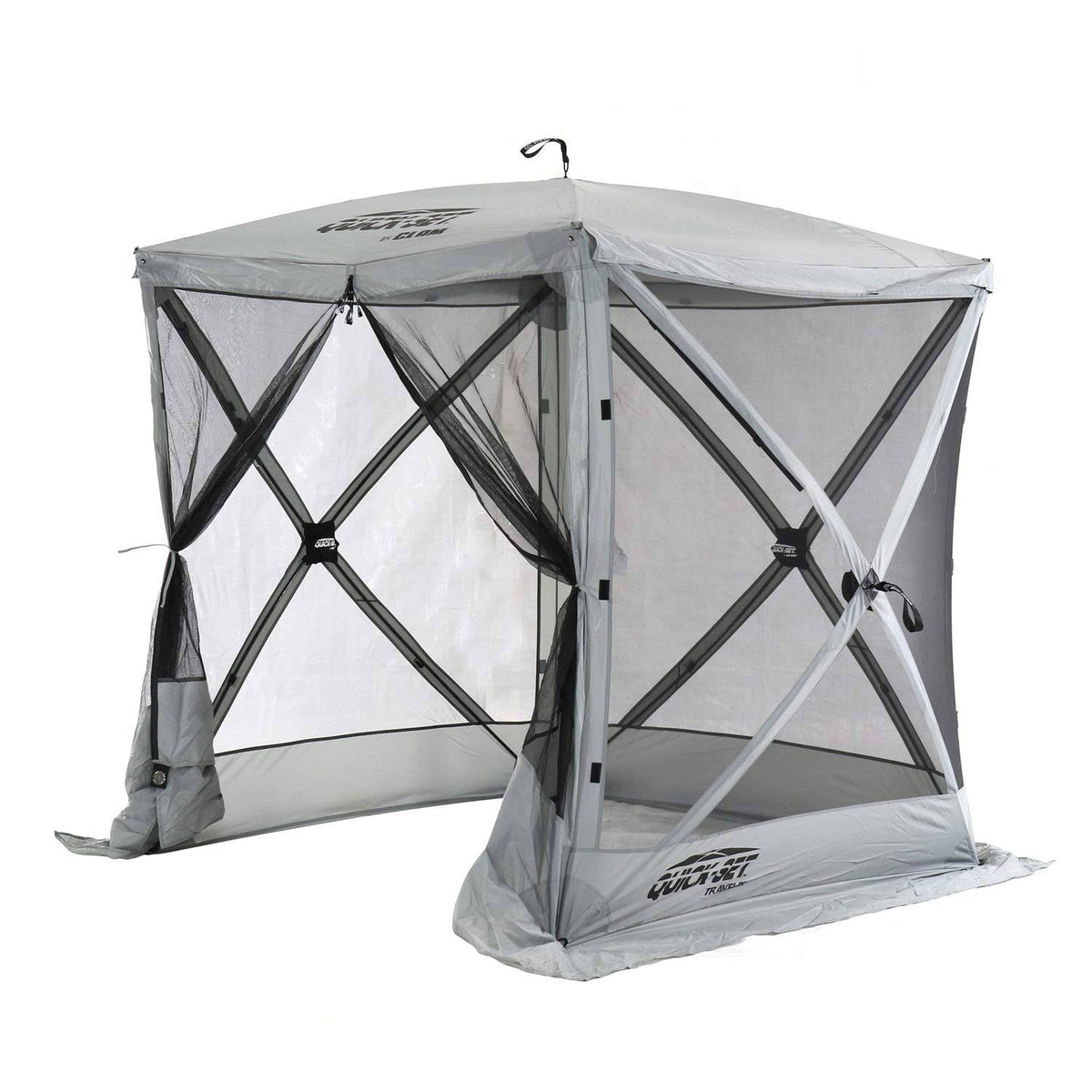 Portable Outdoor Gazebo Canopy Shelter Screen Tent Gray Z961