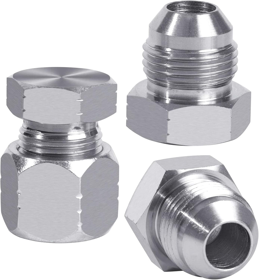 64pcs JIC 37° Flare Cap & Plug Kit, Galvanized Steel, Sizes-04 06 08 10 12 16 Y376210