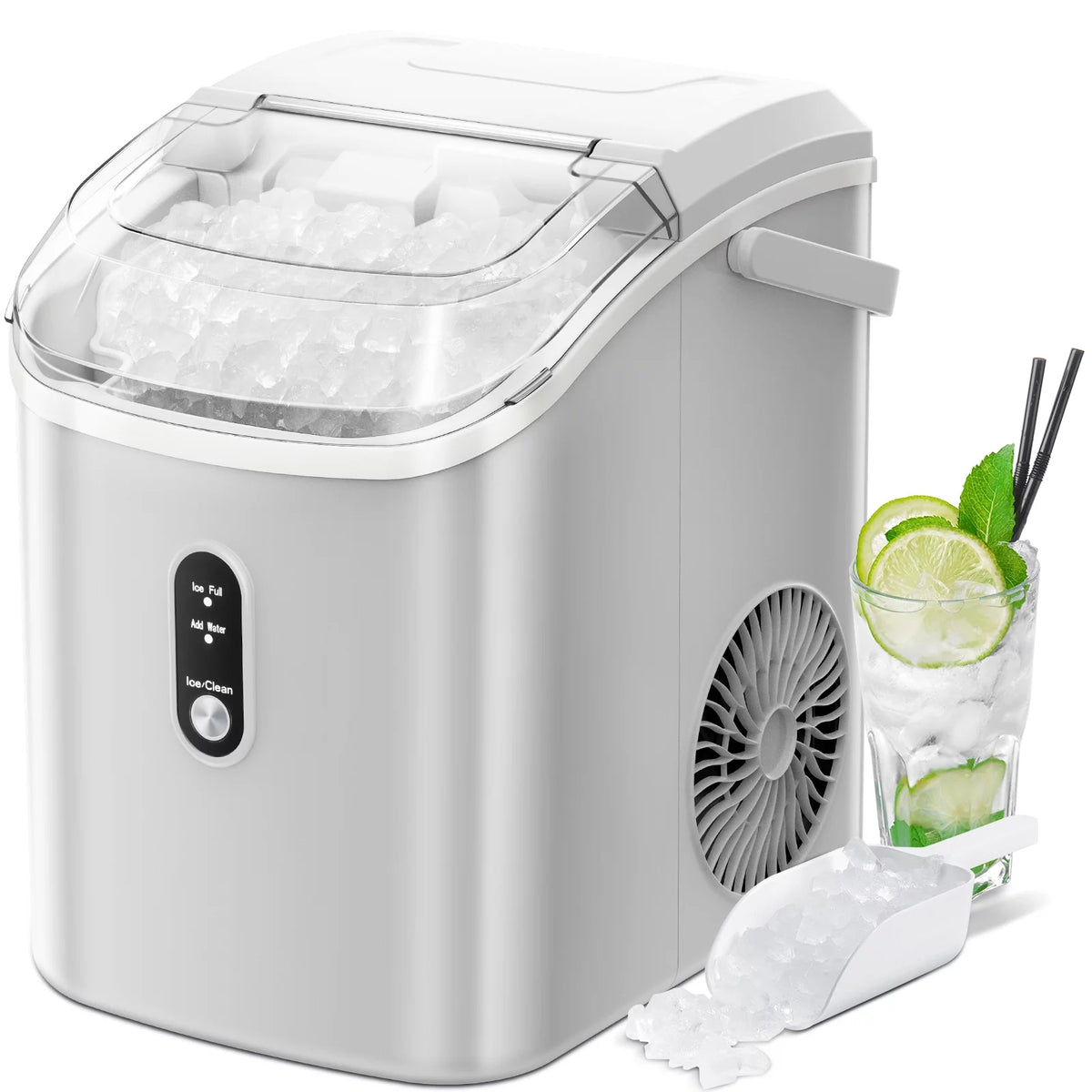 Portable Countertop Nugget Ice Maker with Self-Cleaning P989