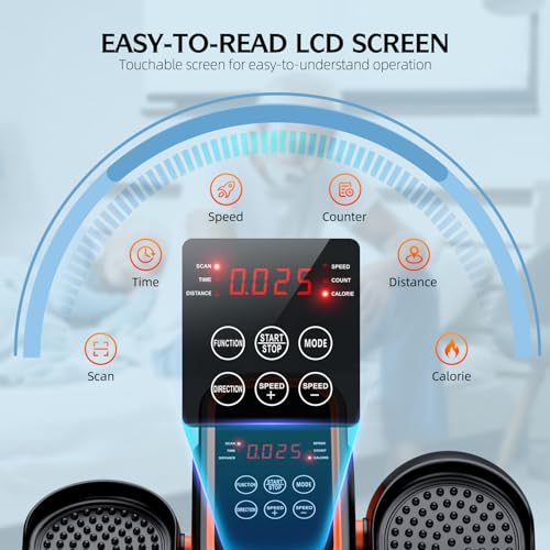 Quiet Portable Electric Seated Pedal Exerciser with Remote Control and 12 Adjustable Speeds U436389