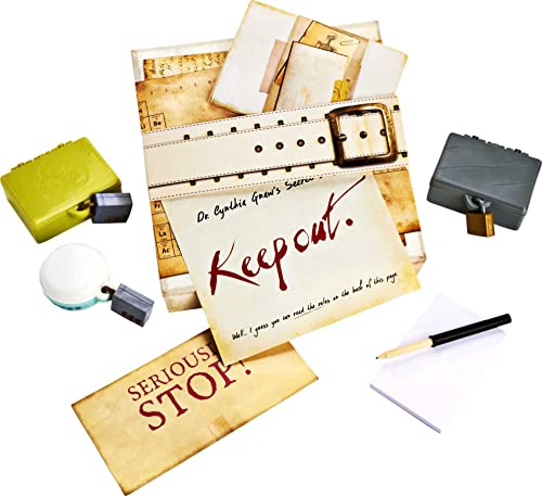 Escape Room in a Box The Werewolf Experiment, Room Escape Group Game with 19 2D and 3D Puzzles P769