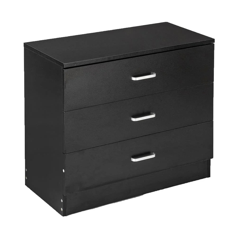 Wooden 3 Drawer Nightstand W9328
