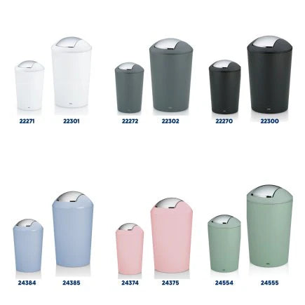 White 1.7L Swing Lid Bin V871