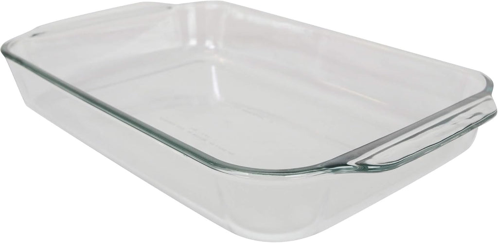 3qt Glass Baking Dish with Blue Lagoon Lid H967