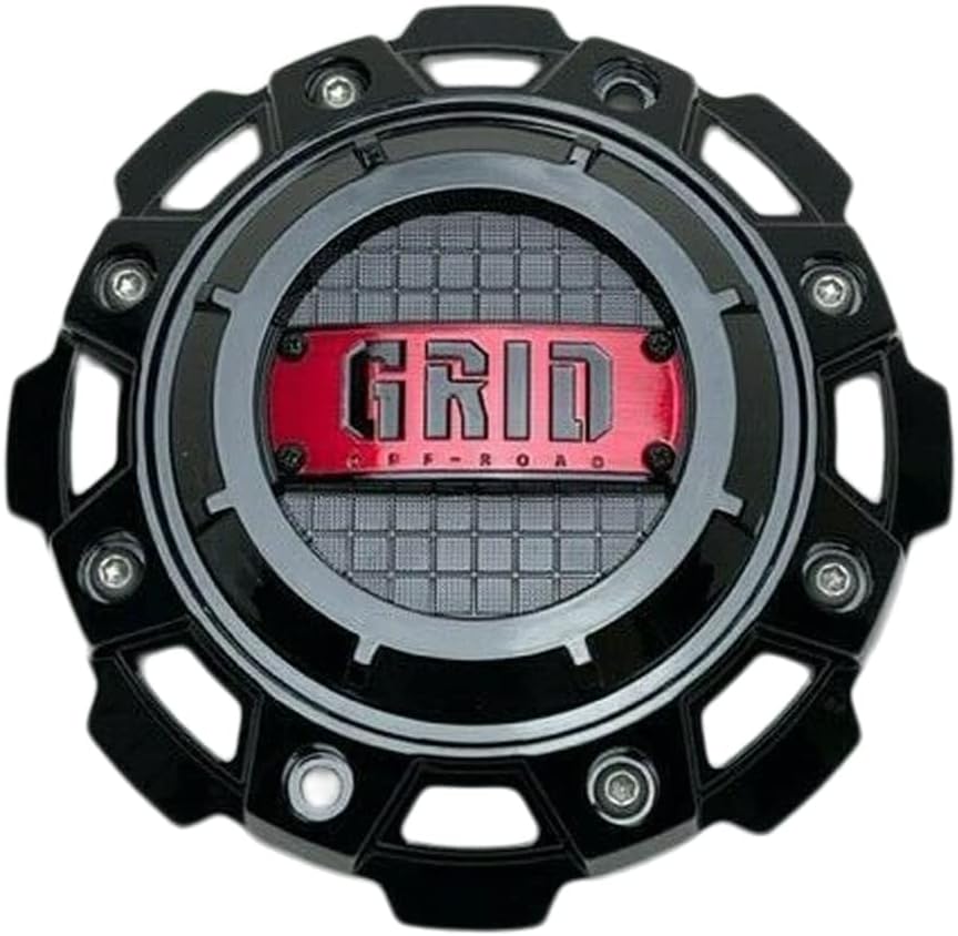 Gloss Black Red Logo Wheel Center Cap Pack of 2 T21019