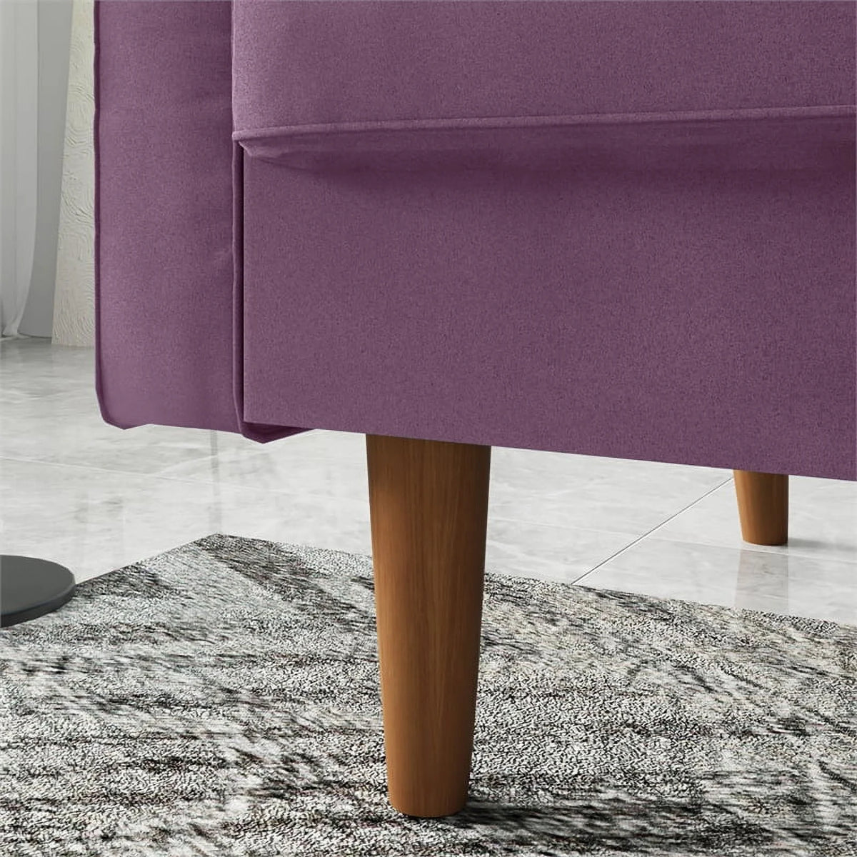 Purple Velvet Loveseat O21842