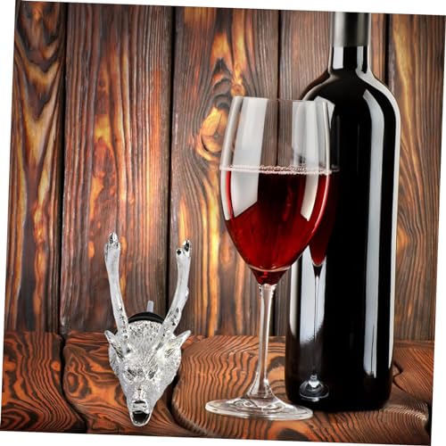 Deer Head Wine Pourer Aerator Bottle Stopper with Silicone Stopper B3092