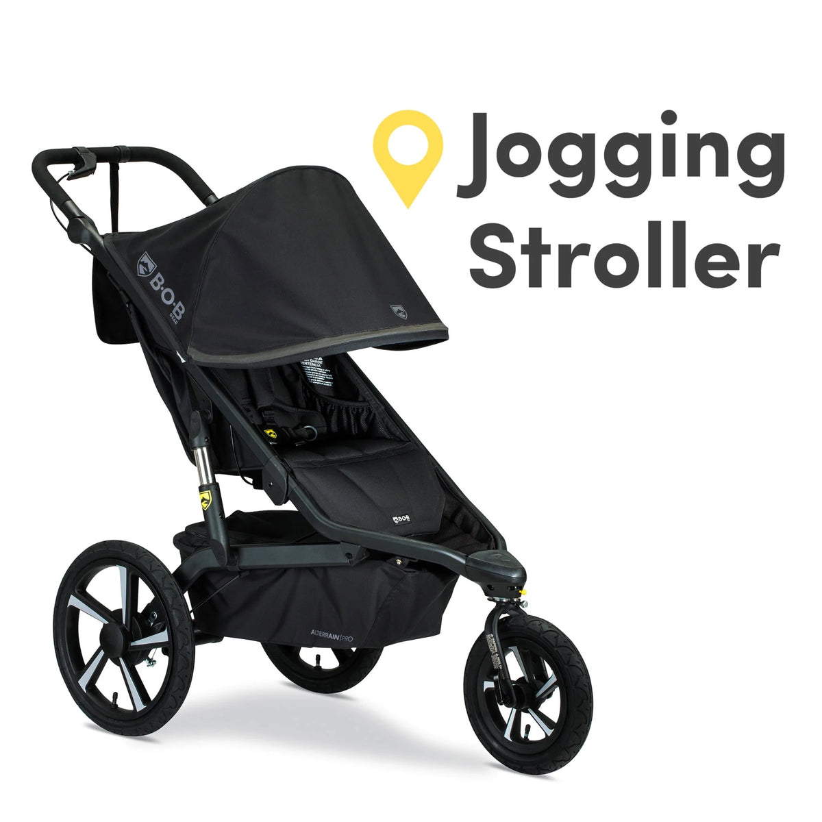 Black All-Weather Jogging Stroller F590