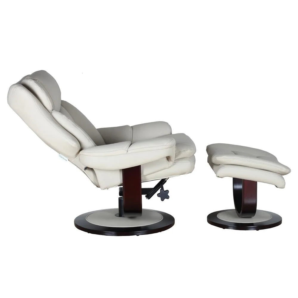 Swivel Pedestal Recliner with Ottoman F2819