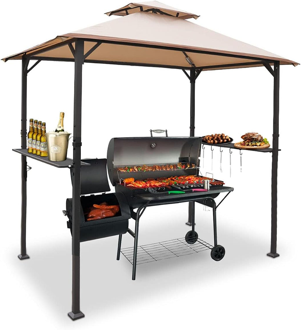 8'x5' Grill Gazebo BBQ Patio Shelter Canopy J9721