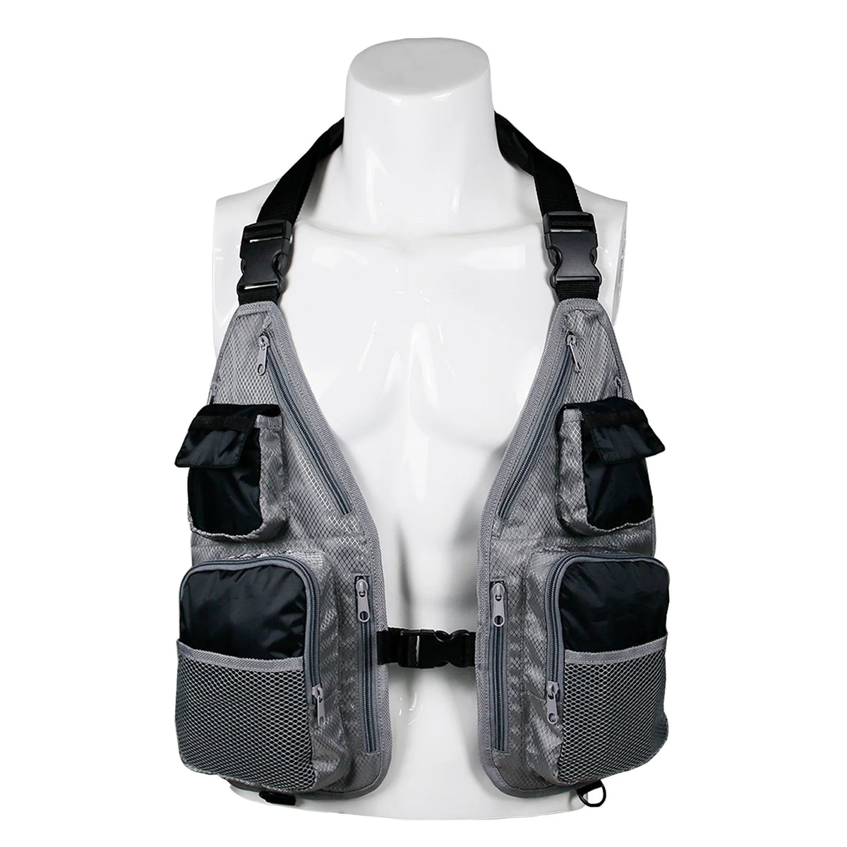 Breathable Adjustable Waistcoat with Pockets D Rings E248434