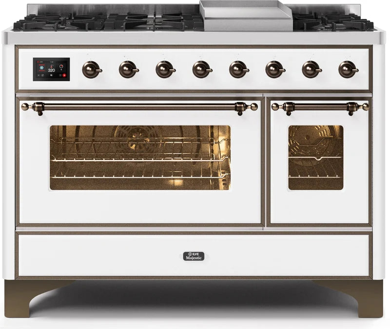 White Dual Fuel Propane Gas Range N88540