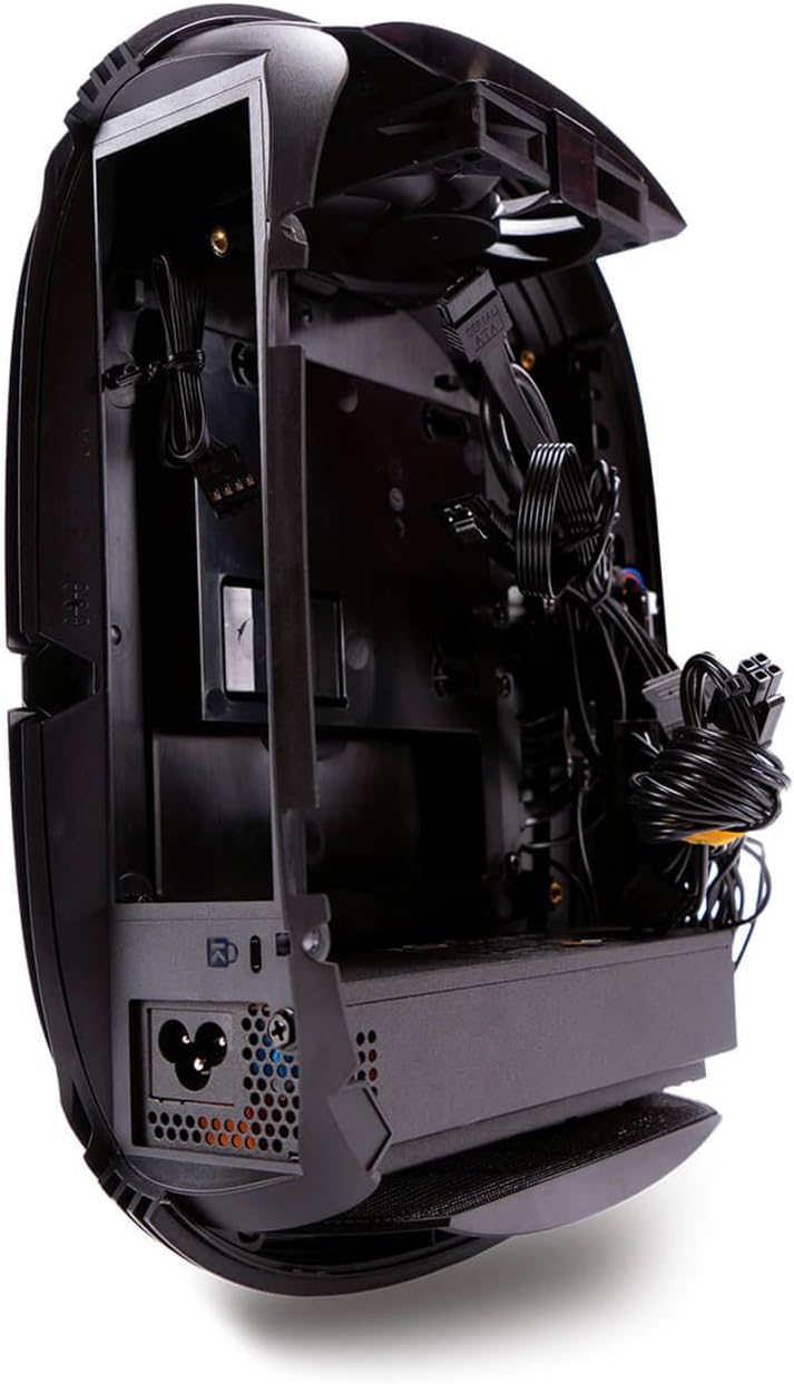 Mini-ITX Tower Case with 200W 80 Plus Gold Power Supply and Tempered Glass Top Panel B802
