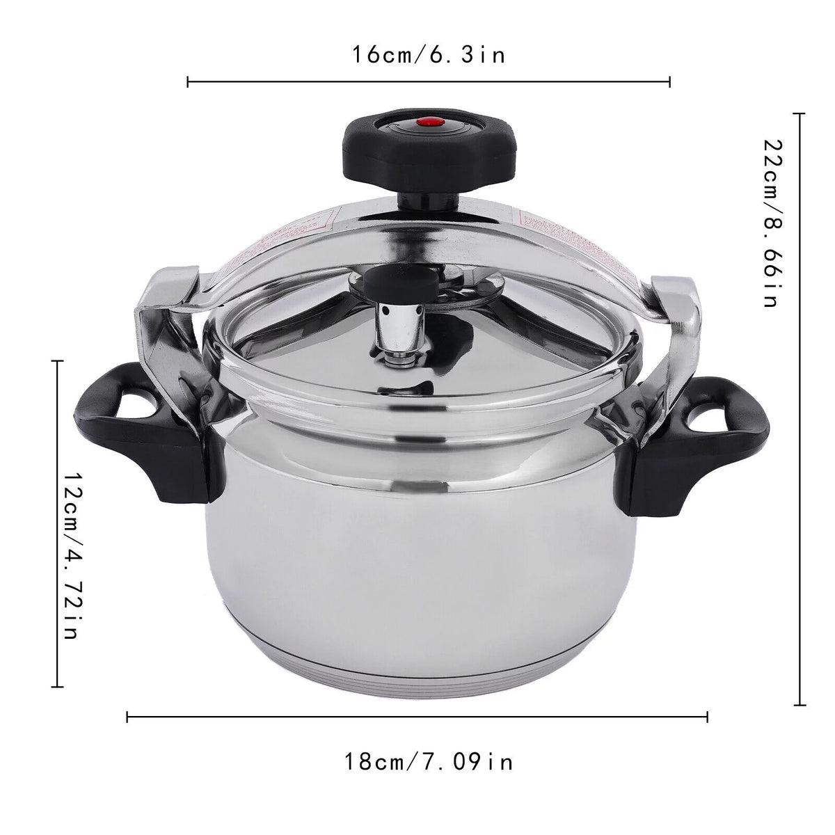 3L Stainless Steel Mini Pressure Cooker D63220