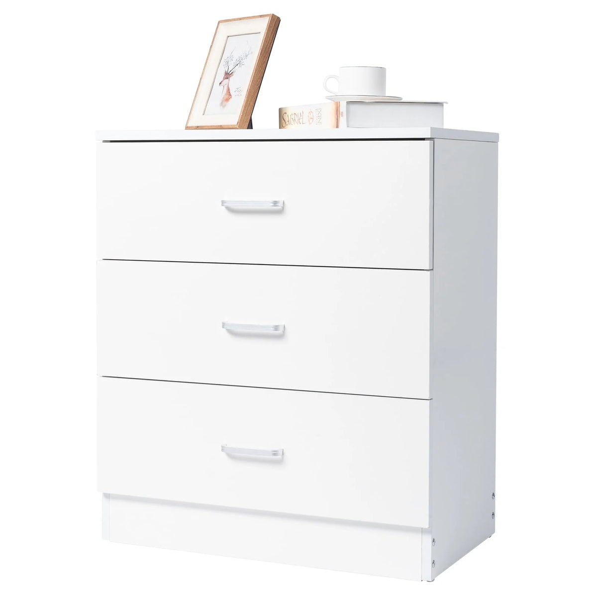 Wooden 3 Drawer Nightstand W9328