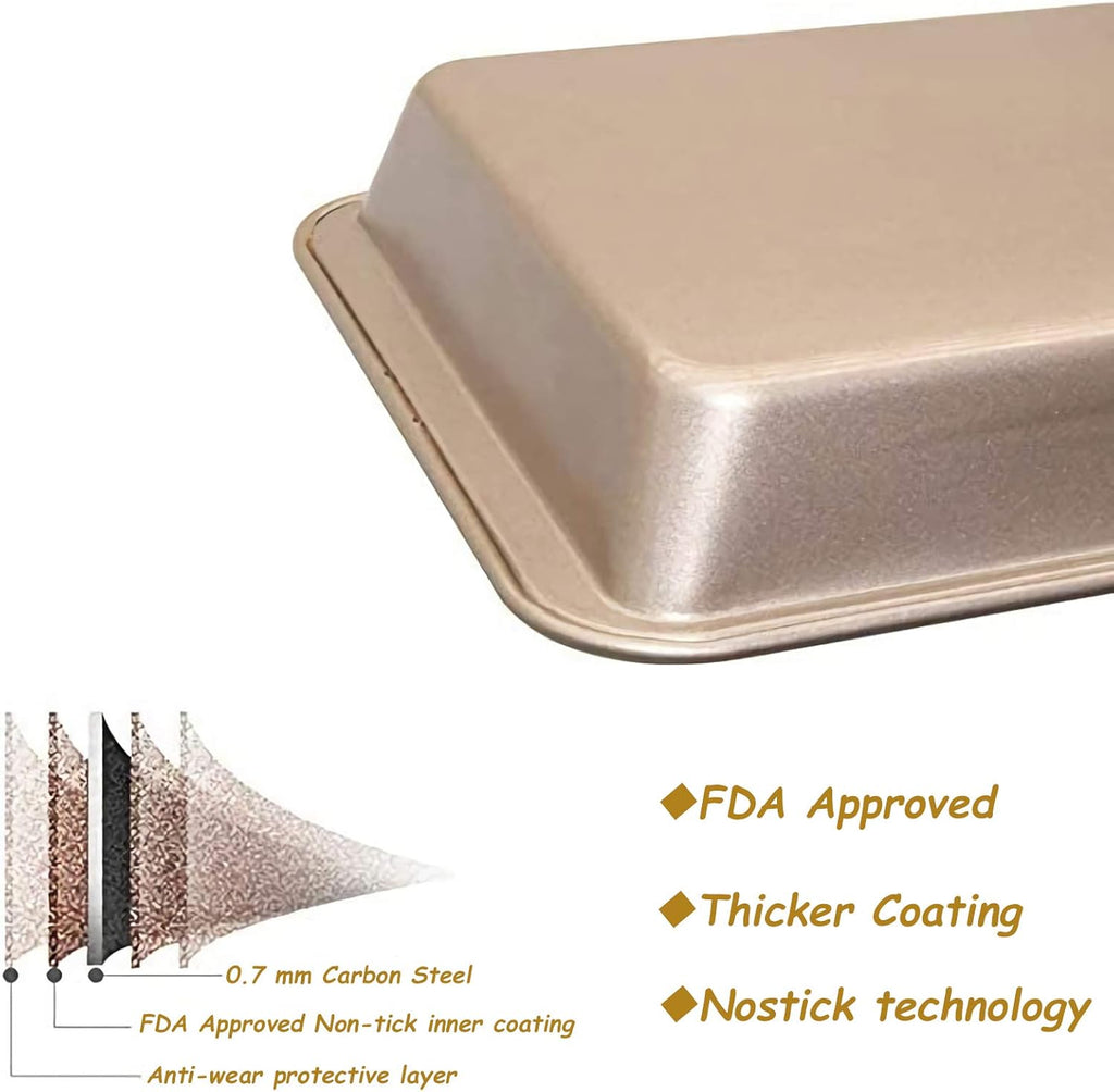 Non Stick Carbon Steel Brownie Pan with Built-in Slicer N970