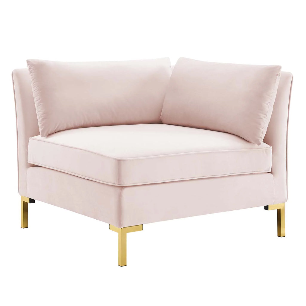 Pink Performance Velvet Sofa P4717
