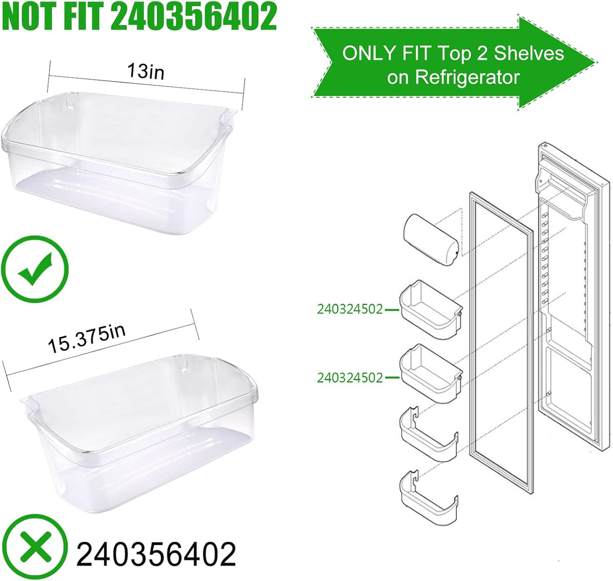 Refrigerator Door Bin Shelf A6981