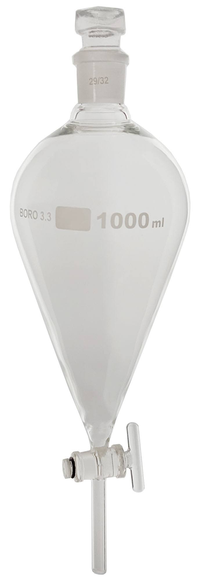 1000mL Glass Separatory Funnel with Stopcock J96459