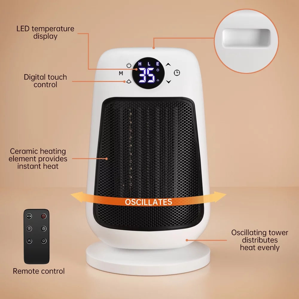 Portable Electric PTC Ceramic Space Heater with Thermostat K239
