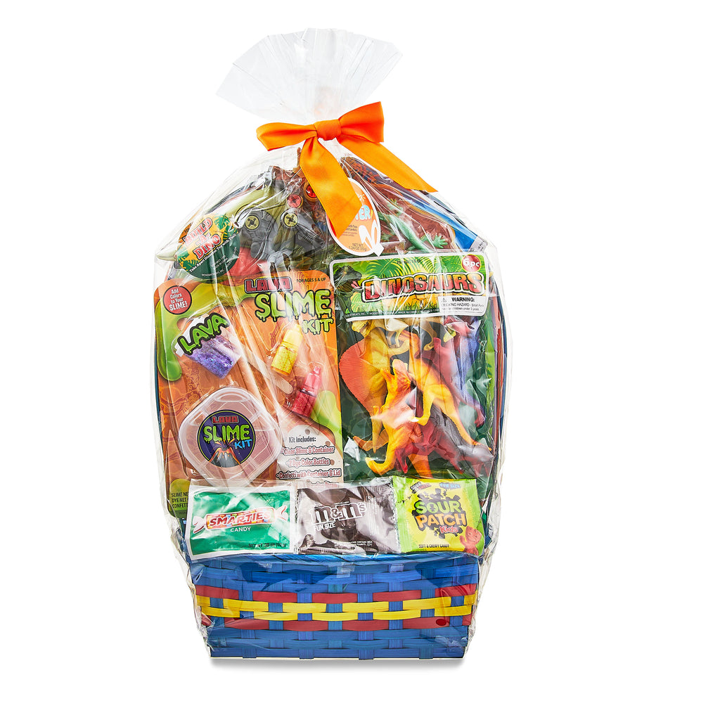 Dinosaur Playset and Candies Easter Basket Gift Set N26117