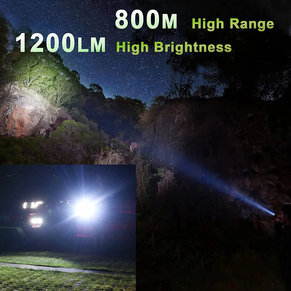 USB Rechargeable Waterproof LED Flashlight Lantern G3901