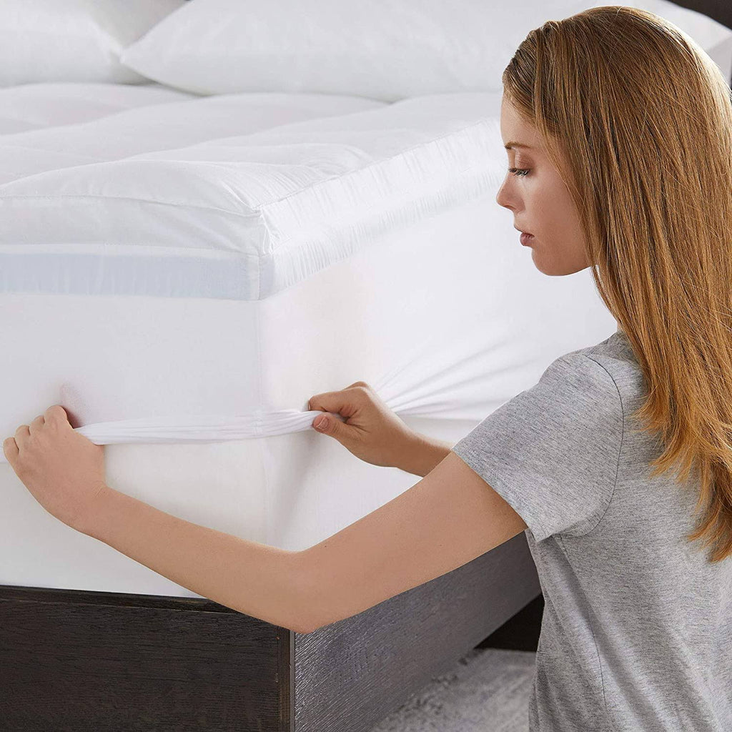 4-Inch Dual Layer Gel Memory Foam Mattress Topper, Full P727173