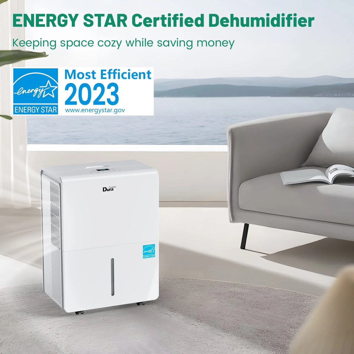 50 Pints Dehumidifier with Pump and WiFi U1032