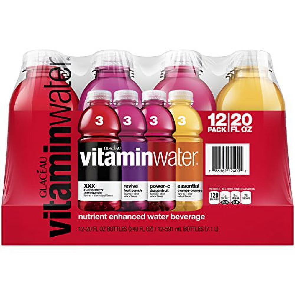 12 Pack 20 fl oz Vitaminwater Variety Pack M698048