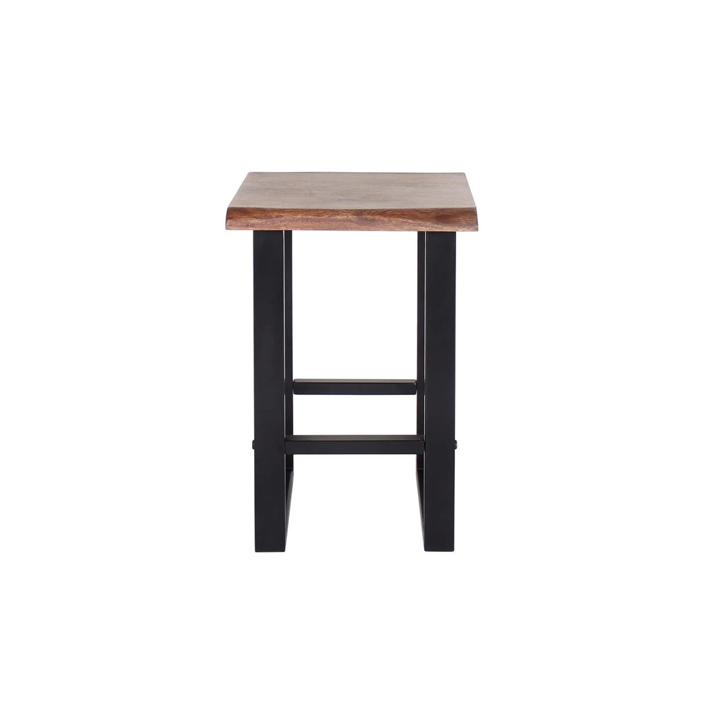 24" Wood Live Edge Counter Stool F9278