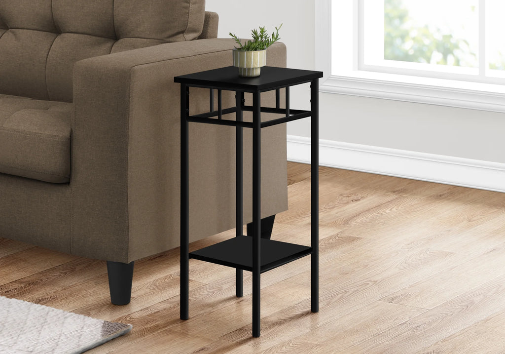Black Square Metal Accent Table L598198