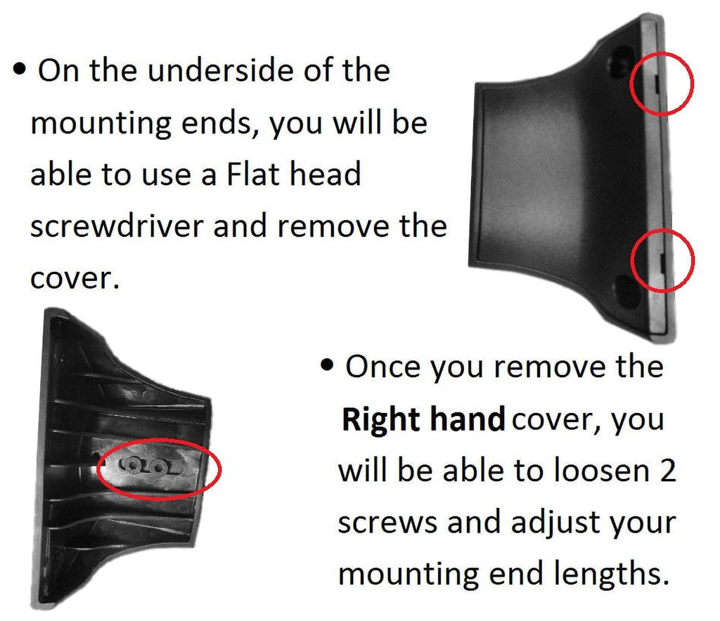 Black Aluminum Roof Rack Crossbars Set of 2pcs Q3313