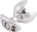 Metal Opening Lotus Anal Plugs Heavy Duty 304 Stainless Steel Adjustable Butt Expander with Handles M8608