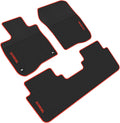 Black Red Heavy Duty Rubber Car Floor Liners R4982
