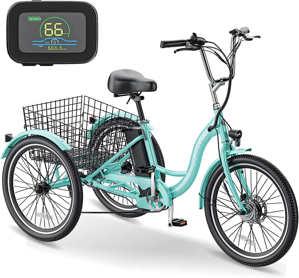 26" 7 Speed 350W Electric Tricycle V63310