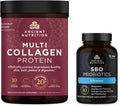 Probiotics Capsules 60 Count + Multi Collagen Protein Powder Unflavored 45 Servings P732