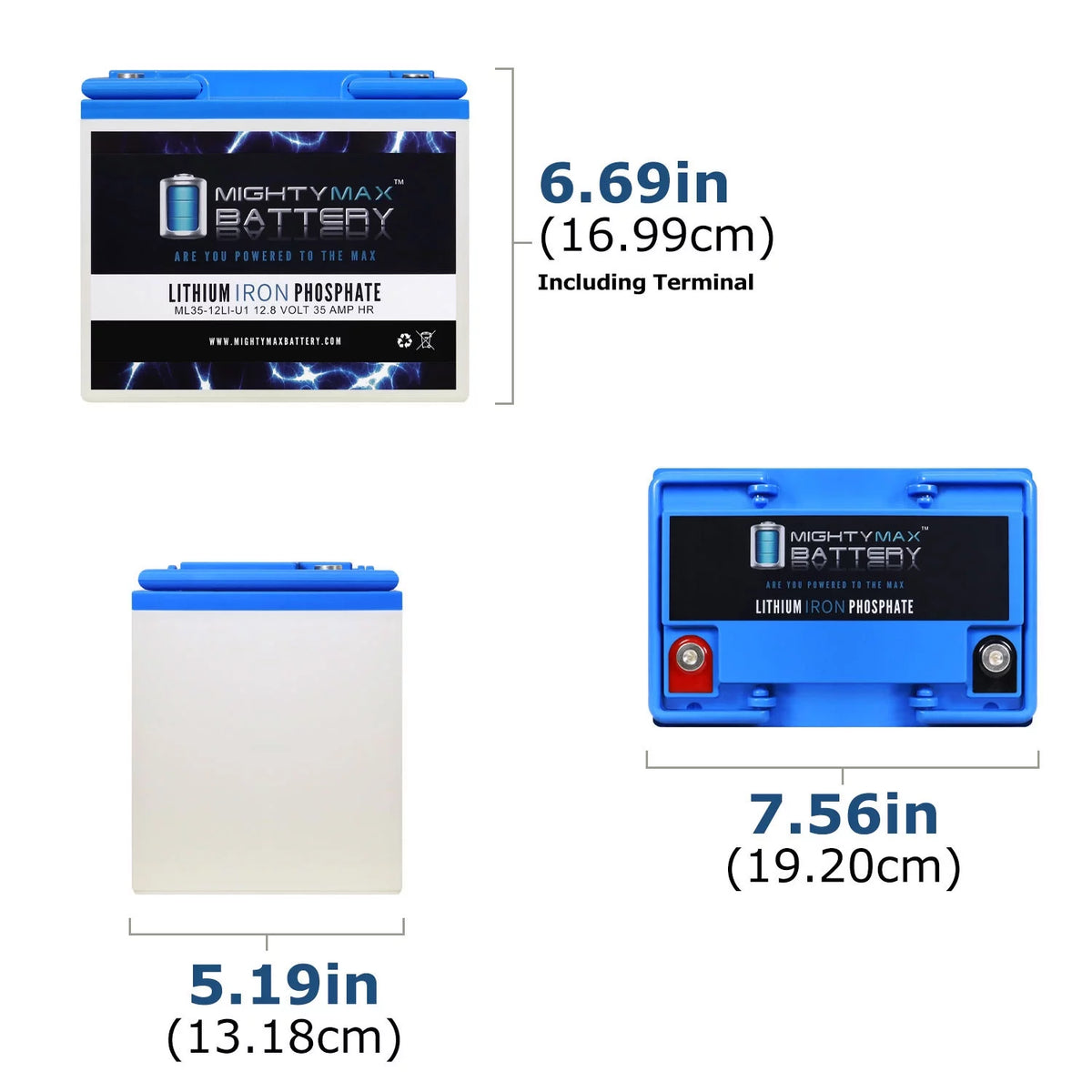 12V 35AH U1 Lithium Replacement Battery C258