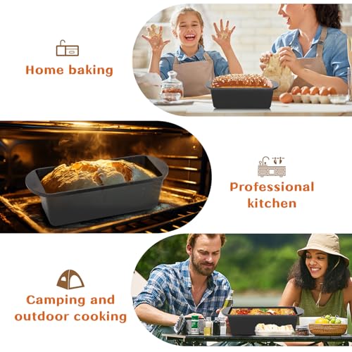 3.2 qt Cast Iron Bread Pan with Lid V6815