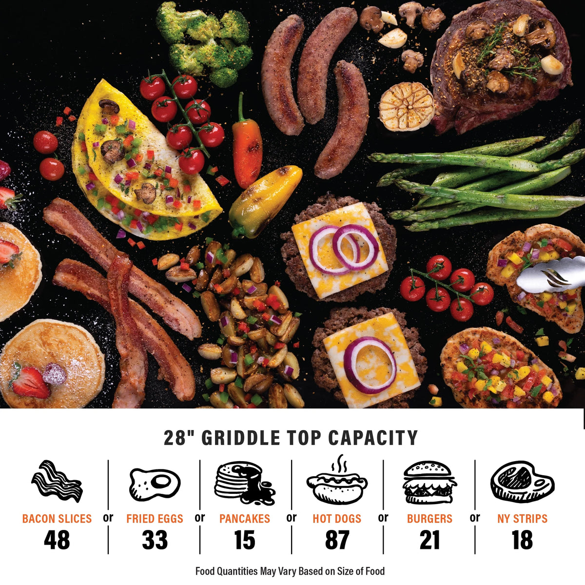 2-Burner 28” Propane Griddle with Hood Z67354
