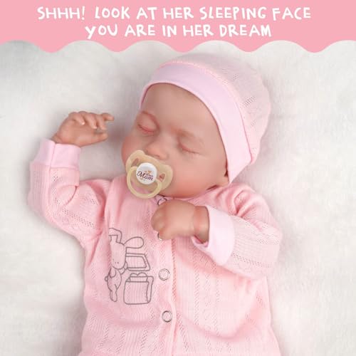 18 Inch Soft Body Realistic Newborn Baby Dolls with Clothes and Toy Accessories I4544