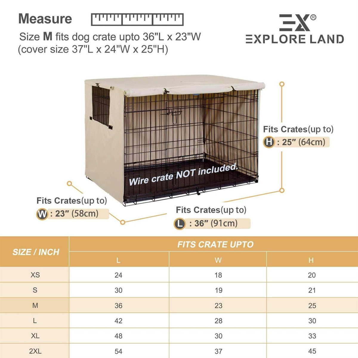 Dog Crate Cover Polyester Pet Kennel Cover I193