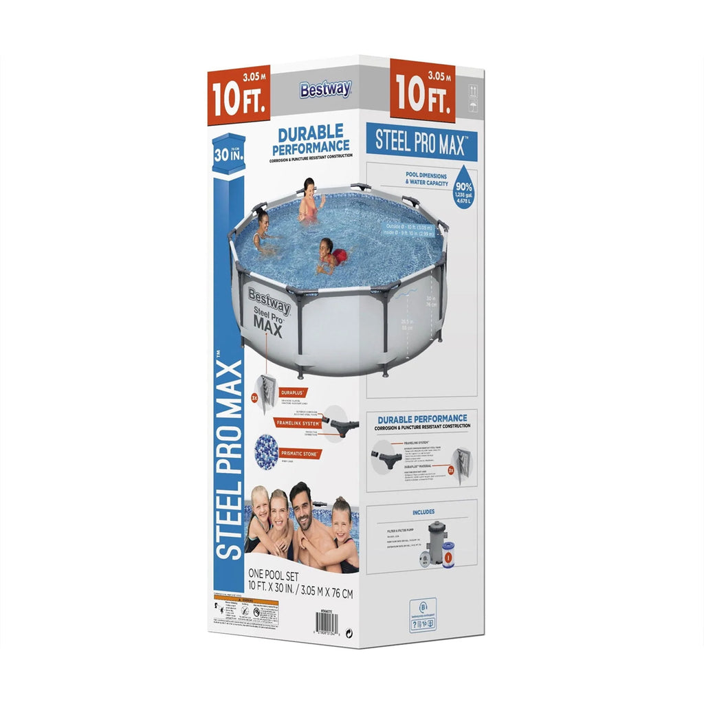 Steel Pro MAX 10'x30 Above Ground Swimming Pool with Pump H769