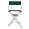 White Frame Hunter Green Canvas Director's Chair B423
