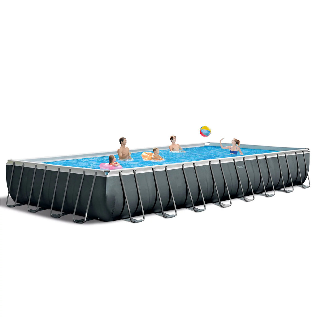 32' x 16' x 52 Rectangular Above Ground Pool Set with Filter Pump U925131