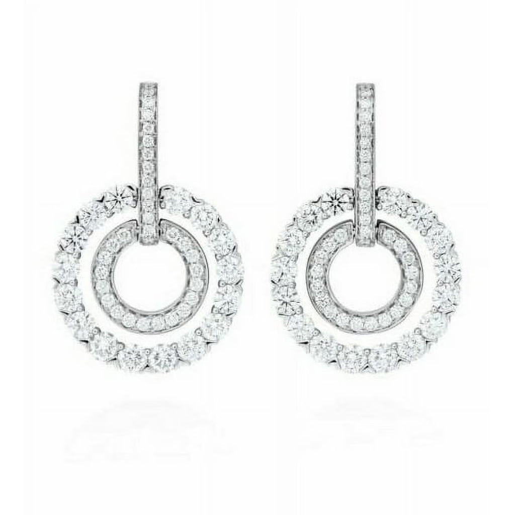 14K White Gold Lab Grown Diamond Drop Earring V767741