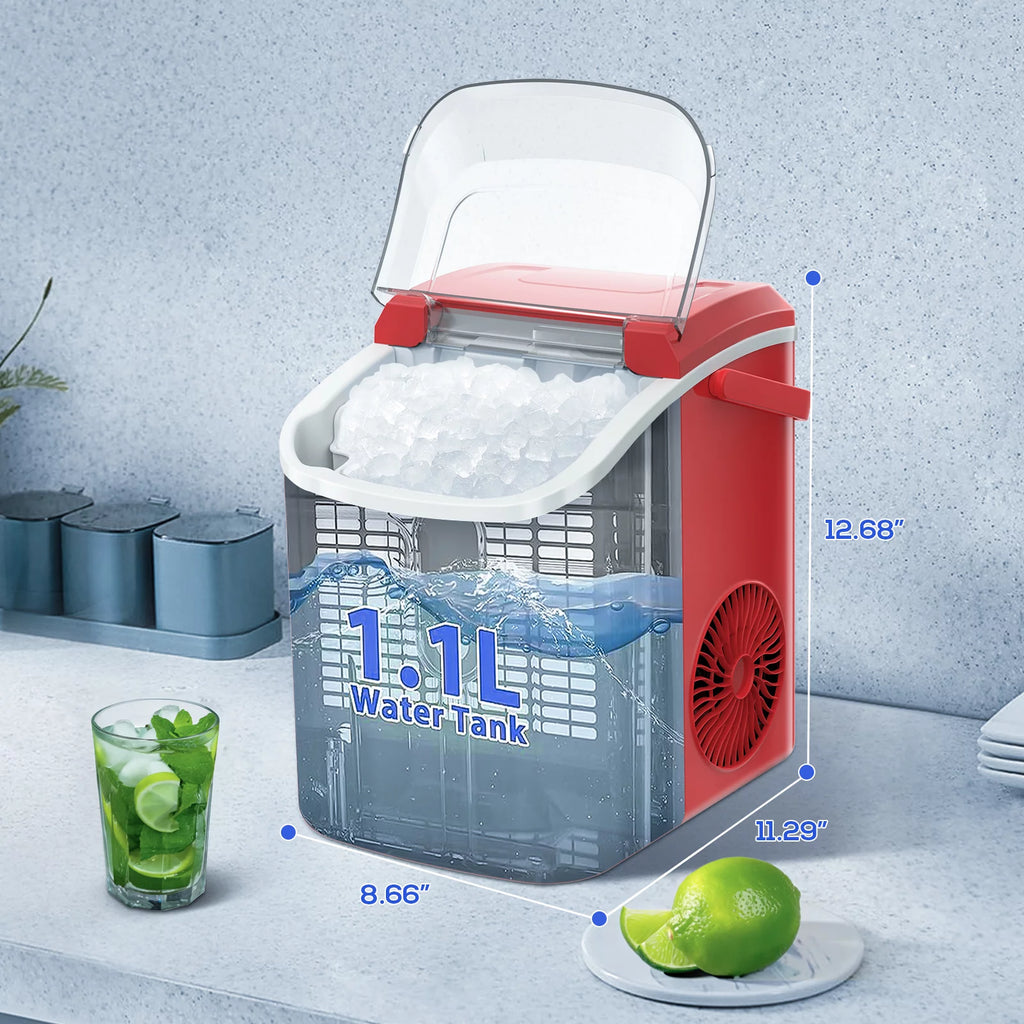 Portable Countertop Nugget Ice Maker with Self-Cleaning P989