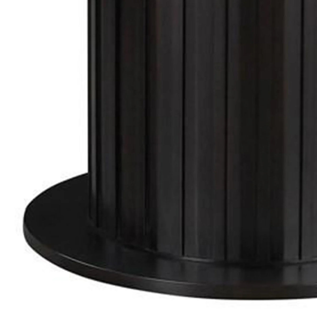 Espresso Brown Wood Round Dining Table K304