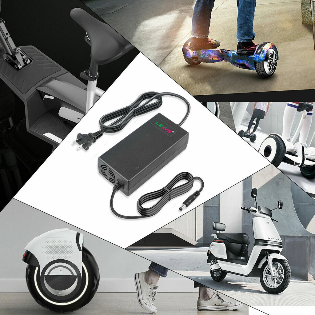 54.6V 2A Charger Adapter For 48V Li-ion Battery Ebike Electric Bike Scooter Q600417