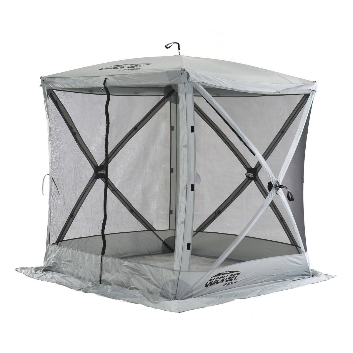 Portable Outdoor Gazebo Canopy Shelter Screen Tent Gray Z961